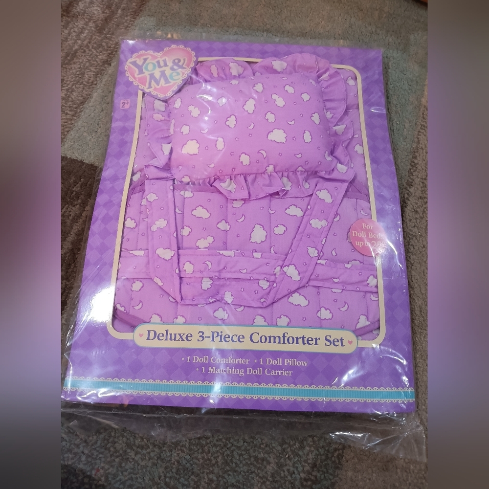 Purple Deluxe 3-Piece Comforter Set